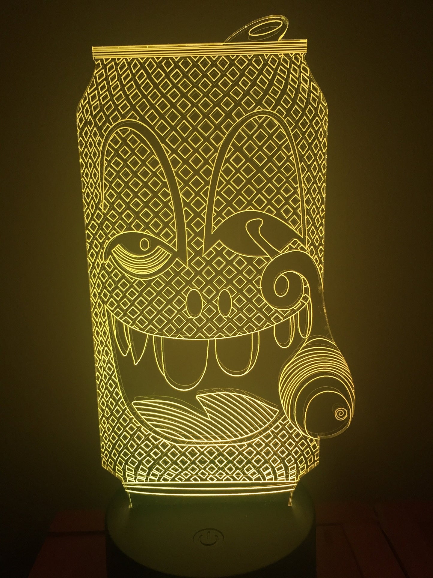 Funny can 3D Illusion Smart APP Control 3D Illusion Night Light Bluetooth,Music,7&16M Color Mobile App,Made in UK