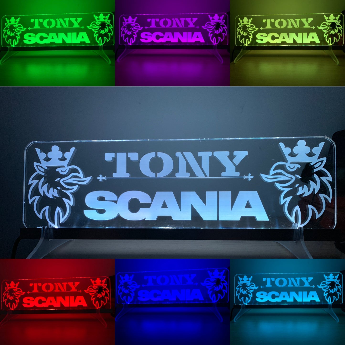 Maßgeschneiderte 12-V-/24-V-LKW-Innenkabine mit graviertem USB-LED-Licht, 7-farbige RGB-Fernbedienung 30 Einzigartiges Design für LKW-USB-Kabel