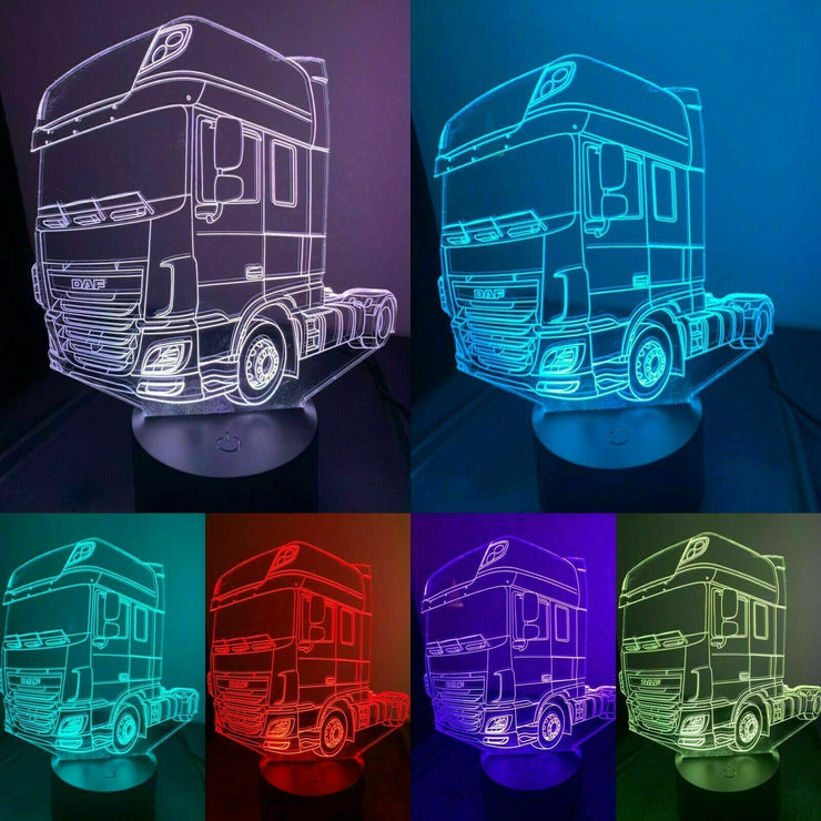 Truck's 3D Bluetooth, Sensor Lamp Base APP Control  LED Lamp