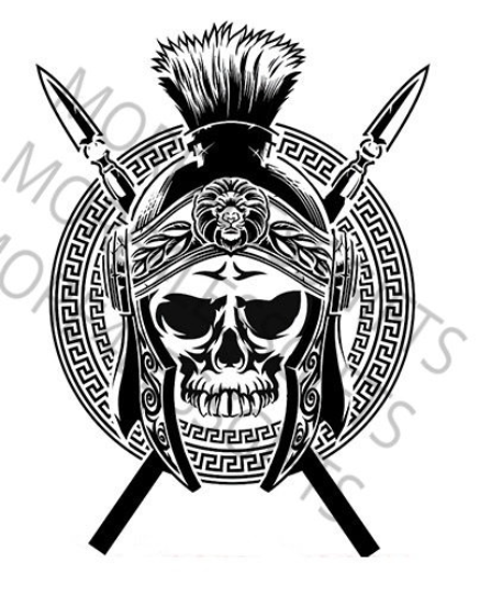 Skull Head Knight File Instant Dwnload file SVG,PNG,PDF,DXF,JPG,CDR For 3d Illusion lamp