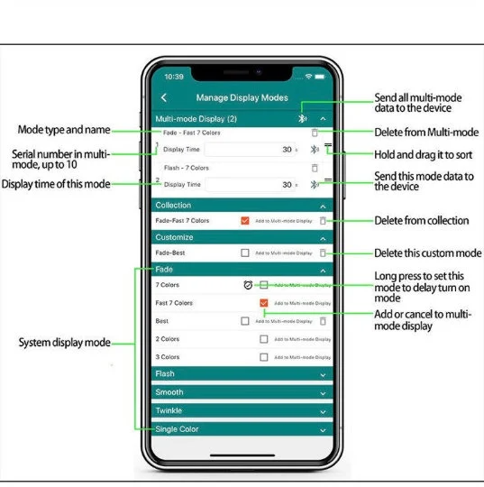 3D-Bluetooth des LKWs, Sensor-Lampensockel APP-Steuerungsfarben, die LED-Lampe ändern, kann personalisiert werden 