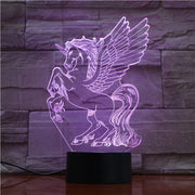 Unicorn 3D Illusion Smart APP Control 3D Illusion Night Light Bluetooth,Music,7&16M Color Mobile App,Made in UK