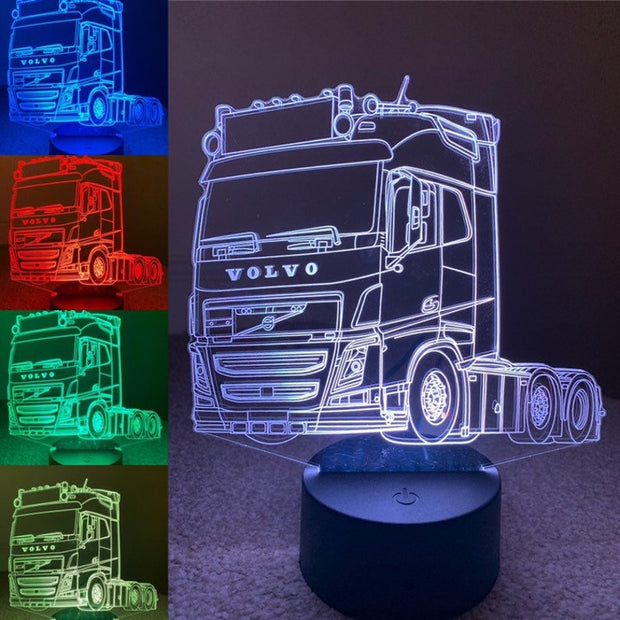 Volvo FH4 Truck 3D Illusion Smart APP Control 3D Illusion Night Light Bluetooth,Music,7&16M Color Mobile App,Made in UK