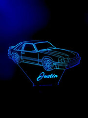 Mustang GT Personalized 3D Illusion Smart APP Control 3D Illusion Night Light Bluetooth,Music