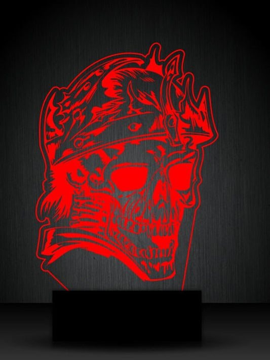 Skull Personalized 3D Illusion Smart APP Control 3D Illusion Night Light Bluetooth,Music,7&16M Color Mobile App,Made in UK