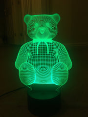 Teddy Bear,Personalized 3D Illusion ,Smart APP Control Bluetooth,Music,7&16M Color Mobile App,Night Light Can be personalised