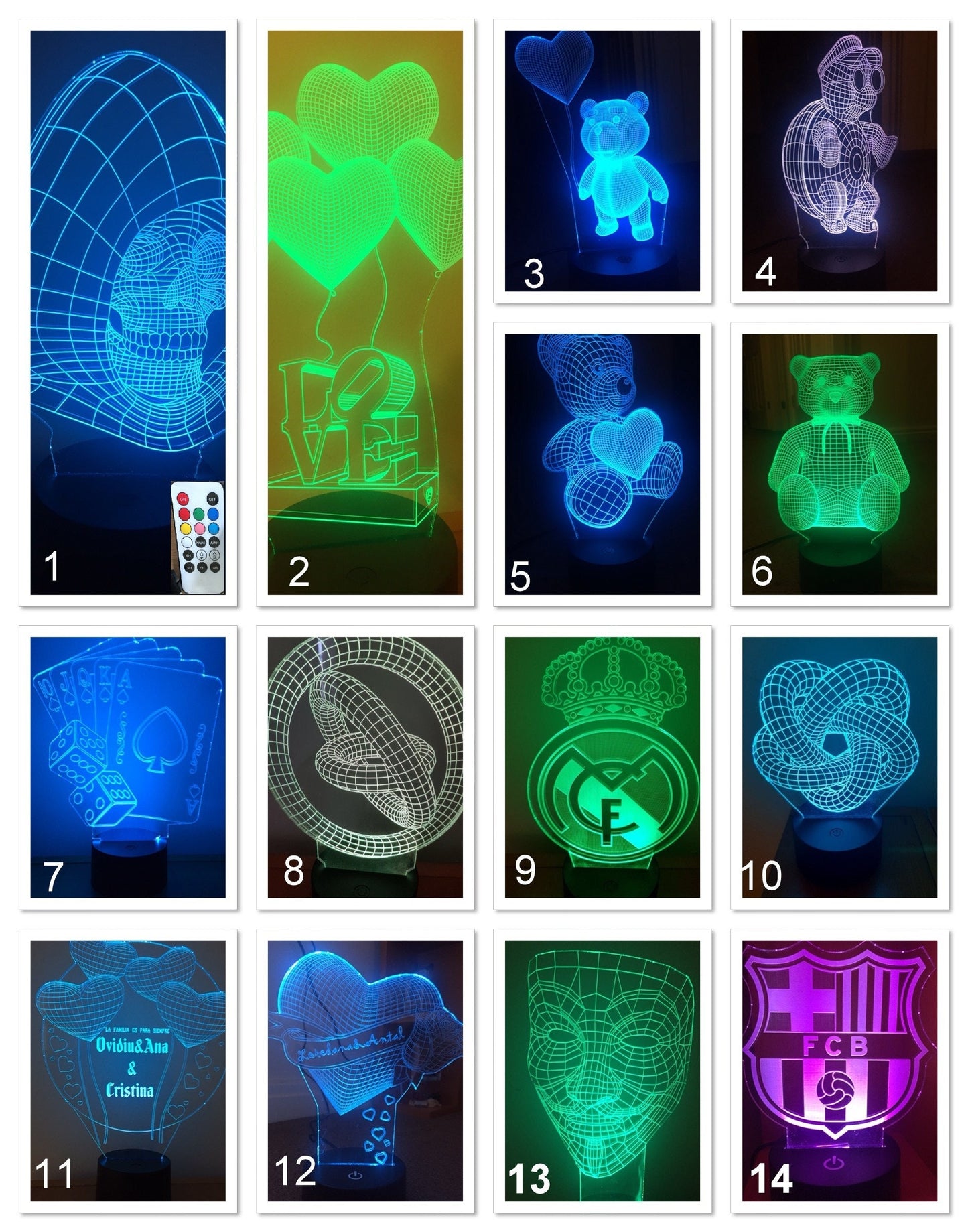 Love Heart Shape with Cupid's Arrow 3D Illusion Smart APP Control 3D Illusion Night Light Bluetooth,Music,7&16M Color Mobile App
