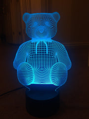 Teddy Bear,Personalized 3D Illusion ,Smart APP Control Bluetooth,Music,7&16M Color Mobile App,Night Light Can be personalised