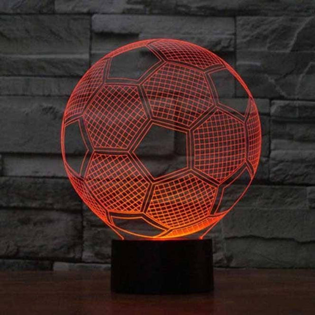 Soccer ball ,Personalized 3D Illusion Smart APP Control 3D Illusion Night Light Bluetooth,Music,7&16M Color Mobile App,made in UK