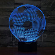 Soccer ball ,Personalized 3D Illusion Smart APP Control 3D Illusion Night Light Bluetooth,Music,7&16M Color Mobile App,made in UK