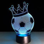 Soccer ball with crown 3D Illusion Smart APP Control 3D Illusion Night Light Bluetooth,Music,7&16M Color Mobile App,Made in UK