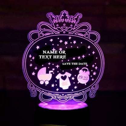 It's a Boy,It's a Girl 3D Illusion Smart APP Control 3D Illusion Night Light Bluetooth,Music,7&16M Color Mobile App,Made in UK