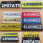 Number plate Key ring laser engraved with your text,car number plate