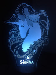 Unicorn,Personalized 3D Illusion Smart APP Control 3D Illusion Night Light Bluetooth,Music,7&16M Color Mobile App,Made in UK