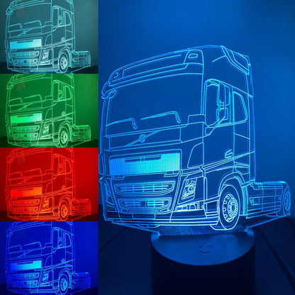 Volvo Truck 3D Illusion Smart APP Steuerung 3D Illusion Nachtlicht Bluetooth, Musik, 7 &amp; 16M Farbe Mobile App, Hergestellt in Großbritannien