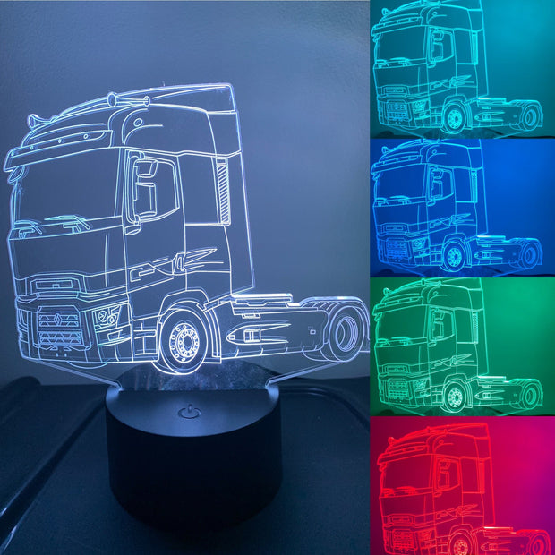 Renault Truck  3D Illusion Smart APP Control 3D Illusion Night Light Bluetooth,Music,7&16M Color Mobile App,Made in UK