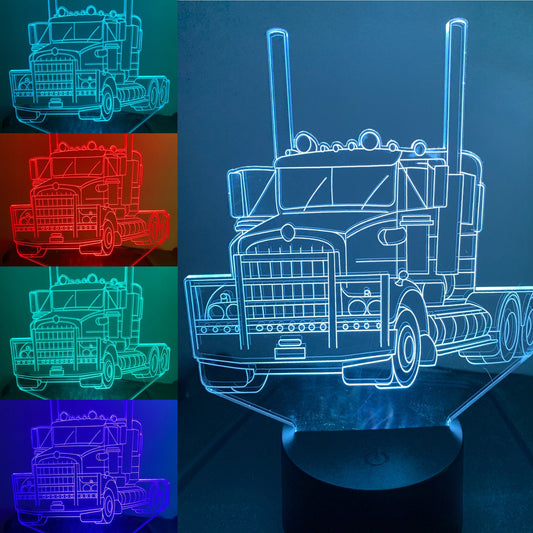 Kenworth T950 3D-Illusion Smart APP-Steuerung 3D-Illusion-Nachtlicht Bluetooth, Musik, 7 &amp; 16M Farbe Mobile App, Hergestellt in Großbritannien
