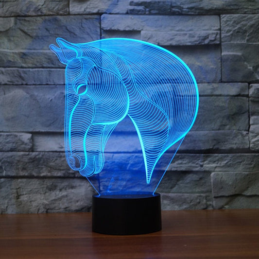 Horse Head  3D Illusion Smart APP Control 3D Illusion Night Light Bluetooth,Music,7&16M Color Mobile App,Made in UK
