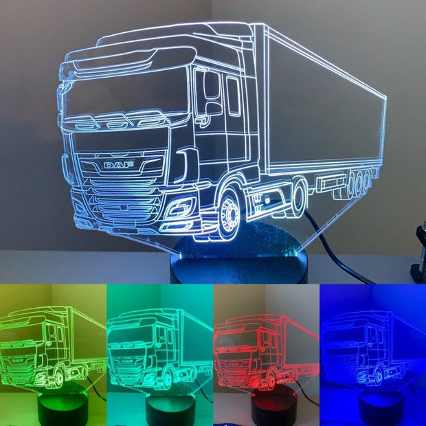 Daf XF Commercial Truck 3D Illusion Smart APP Control 3D Illusion Night Light Bluetooth,Music,7&16M Color Mobile App,Made in UK