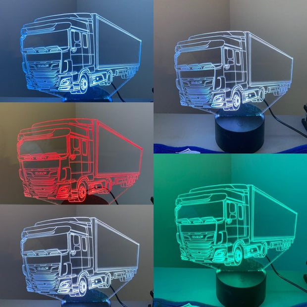 Daf XF Commercial Truck 3D Illusion Smart APP Control 3D Illusion Night Light Bluetooth,Music,7&16M Color Mobile App,Made in UK