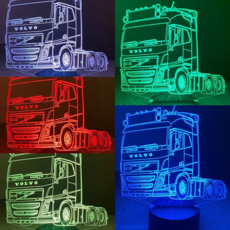 Volvo FH4 Truck 3D Illusion Smart APP Control 3D Illusion Night Light Bluetooth,Music,7&16M Color Mobile App,Made in UK