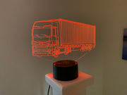 Mercedes Container Truck 3D Illusion Smart APP Control 3D Illusion Night Light Bluetooth,Music,7&16M Color Mobile App,Made in UK