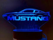 Mustang Personalized 3D Illusion Smart APP Control 3D Illusion Night Light Bluetooth,Music,7&16M Color Mobile App