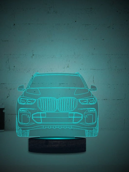 Bmw X Serie Auto 3D Illusion Smart APP Control 3D Illusion Nachtlicht Bluetooth, Musik, 7 &amp; 16M Farbe Mobile App, Hergestellt in Großbritannien
