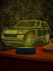 Range Rover 3D Illusion Smart APP Control 3D Illusion Night Light Bluetooth,Music,7&16M Color Mobile App,Made in UK