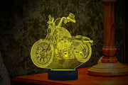 Motorcycle,Chopper 3D Illusion Smart APP Control 3D Illusion Night Light Bluetooth,Music,7&16M Color Mobile App,Made in UK