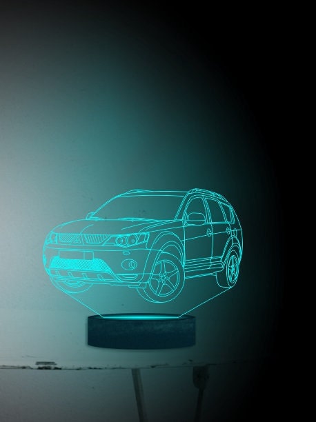 Mitsubishi Outlander 3D Illusion Smart APP Control 3D Illusion Night Light Bluetooth,Music,7&16M Color Mobile App,Made in UK