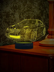 Bmw Coupe Auto 3D Illusion Smart APP Control 3D Illusion Nachtlicht Bluetooth, Musik, 7 &amp; 16M Farbe Mobile App, Hergestellt in Großbritannien