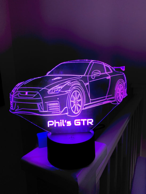 My GTR 3D Illusion Smart APP Control 3D Illusion Night Light Bluetooth,Music,7&16M Color Mobile App,Made in UK