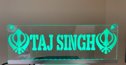 Custom Engraved Truck USB LED Board |Name Plate| RGB App & Remote | 30–50cm
