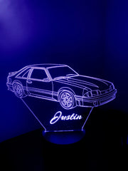 Mustang GT Personalized 3D Illusion Smart APP Control 3D Illusion Night Light Bluetooth,Music,7&16M Color Mobile App,Made in UK