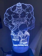 Hulk 3D Illusion Smart APP Control 3D Illusion Night Light Bluetooth,Music,7&16M Color Mobile App,Made in UK