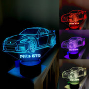 My GTR 3D Illusion Smart APP Control 3D Illusion Night Light Bluetooth,Music,7&16M Color Mobile App,Made in UK