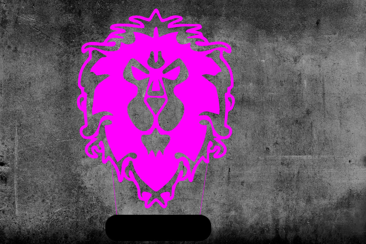 Warcraft Personalized 3D Illusion Smart APP Control 3D Illusion Night Light Bluetooth,Music,7&16M Color Mobile App,Made in UK