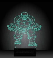 Hulk Smash Personalisierte 3D-Illusion Intelligente APP-Steuerung 3D-Illusion-Nachtlicht Bluetooth, Musik, 7- und 16-M-Farben-App, hergestellt in Großbritannien