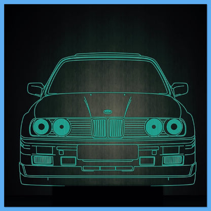 BMW NachtlichtPersonalisierte 3D-Illusion Smart APP Control 3D-Illusion-Nachtlicht Bluetooth, Musik, 7 &amp; 16M Color Mobile App, Hergestellt in Großbritannien