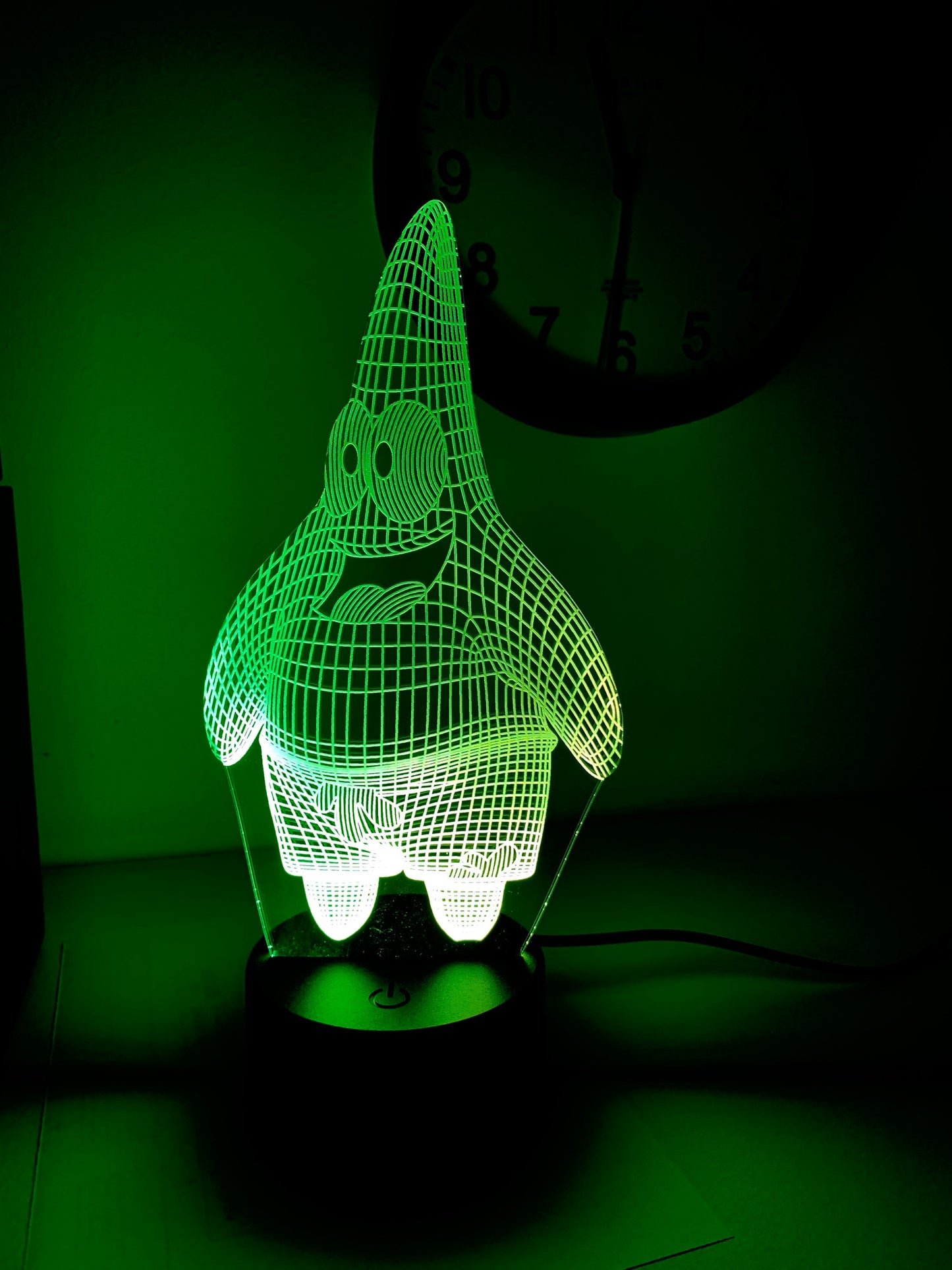 Patrick Star SpongeBob Personalisierte 3D-Illusion Intelligente APP-Steuerung 3D-Illusion-Nachtlicht Bluetooth, Musik, 7&amp;16M Farbe Mobile App, Hergestellt in Großbritannien