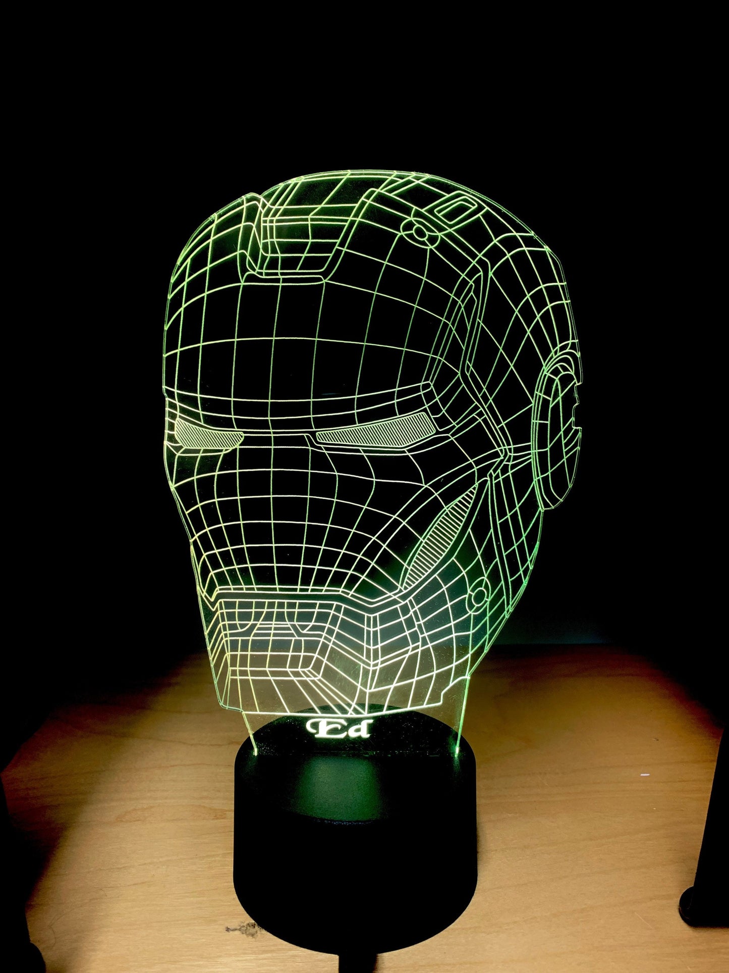 Iron Man Smart APP Control 3D Illusion Night Light Bluetooth,Music,7&16M Color Mobile App,Can be personalised