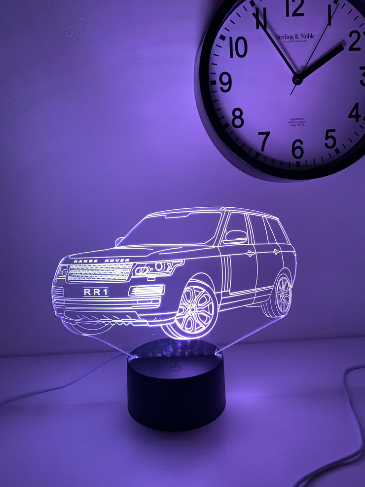 Range Rover 3D Illusion Smart APP Control 3D Illusion Night Light Bluetooth,Music,7&16M Color Mobile App,Made in UK