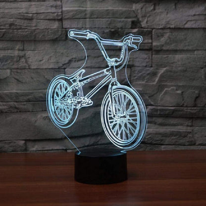 Fahrrad, Fahrrad, BMX, personalisierte 3D-Illusion, intelligente APP-Steuerung, 3D-Illusion, Nachtlicht, Bluetooth, Musik, 7 und 16 Millionen Farben, mobile App, hergestellt in Großbritannien