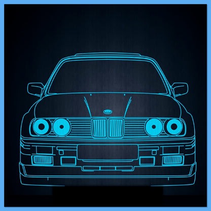 BMW NachtlichtPersonalisierte 3D-Illusion Smart APP Control 3D-Illusion-Nachtlicht Bluetooth, Musik, 7 &amp; 16M Color Mobile App, Hergestellt in Großbritannien