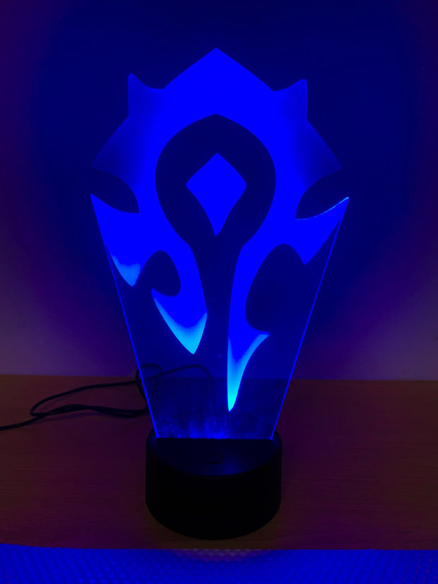 World of Warcraft Personalized 3D Illusion Smart APP Control 3D Illusion Night Light Bluetooth,Music,7&16M Color Mobile App,Made in UK