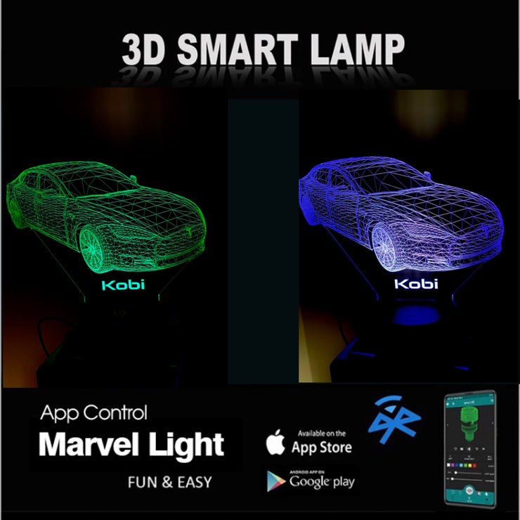 Tesla Newest 3D Bluetooth, Sensor Lamp Base APP Control Colors Changing LED Lamp , Can be personalised