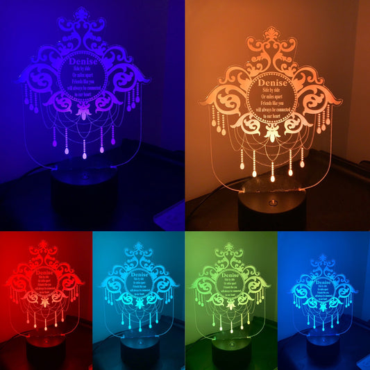 Dreamcatcher, 3D Illusion Smart APP Control 3D Illusion Night Light Bluetooth,Music,7&16M Color Mobile App,Made in UK