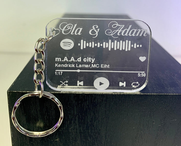 Song Code Keychain  Personalised Album Keyring for Girlfriend,Boyfriend ,Any Occasion Gift