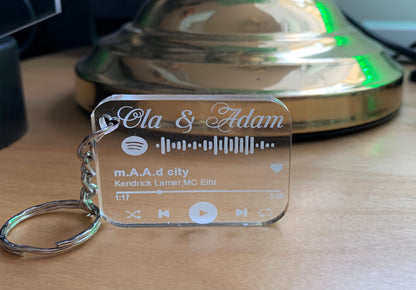 Song Code Schlüsselanhänger Personalisierter Album-Schlüsselanhänger für Freundin, Freund, Geschenk für jeden Anlass